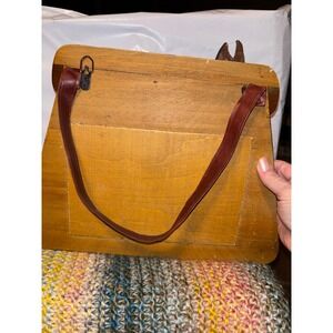 Unique Wooden Fish Decor Wall Art Display with Leather Strap